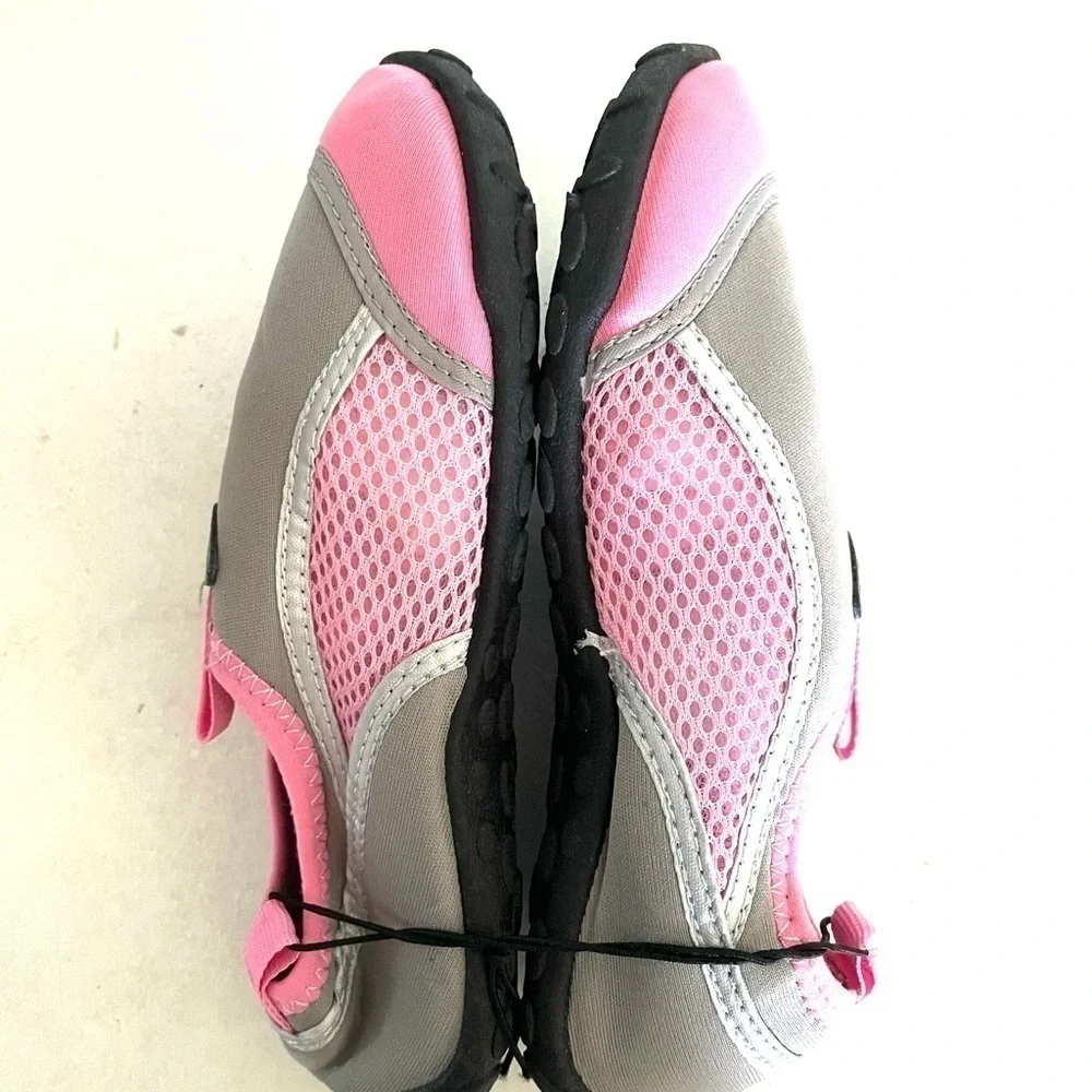 SUN & SKY pink & grey mesh water shoes size medium
